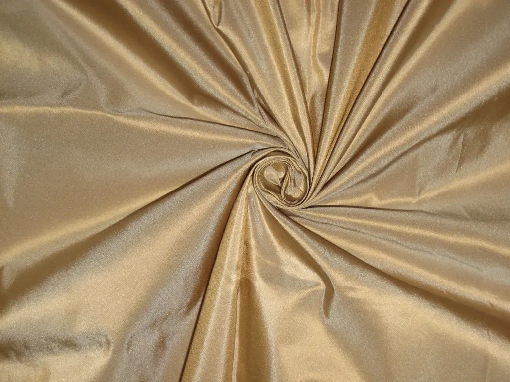 100% Pure SILK TAFFETA FABRIC Golden Beige  54&quot;TAF186[7]