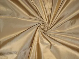 100% Pure SILK TAFFETA FABRIC Golden Beige  54&quot;TAF186[7]