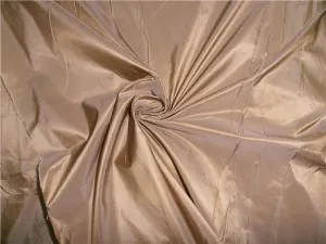 100% PURE SILK TAFFETA FABRIC LIGHT GOLD 54" wide TAF186[7]