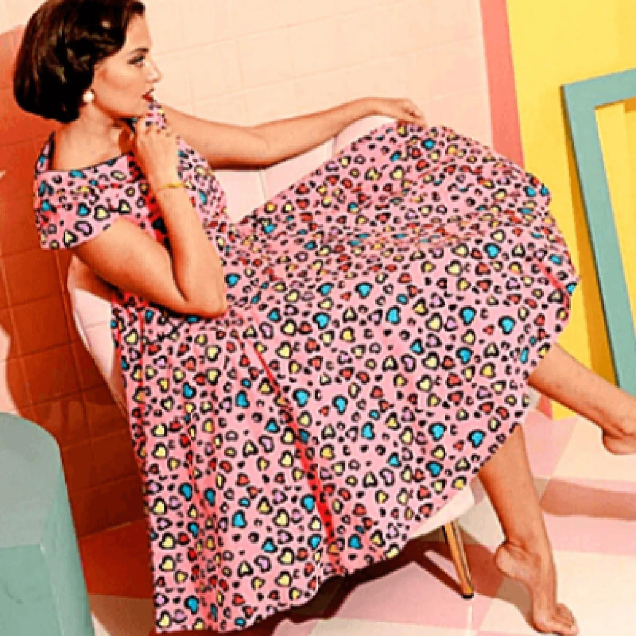 1950s Pattern, Rockabilly Swing Dress - 'Easy to Sew' - Multi-sizes