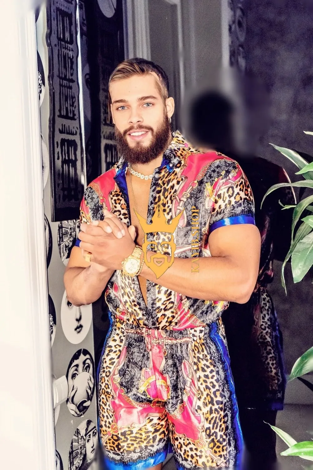 Barocco Print Silk Set - Luxurious Gender Fluid Fashion for Elevated Summer Style - Personalized Fit and 100% Satisfaction Guaranteed