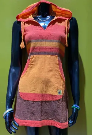 Cotton Front Pocket Hoodie Dress – Prepack of 4 Sizes - Tri Color