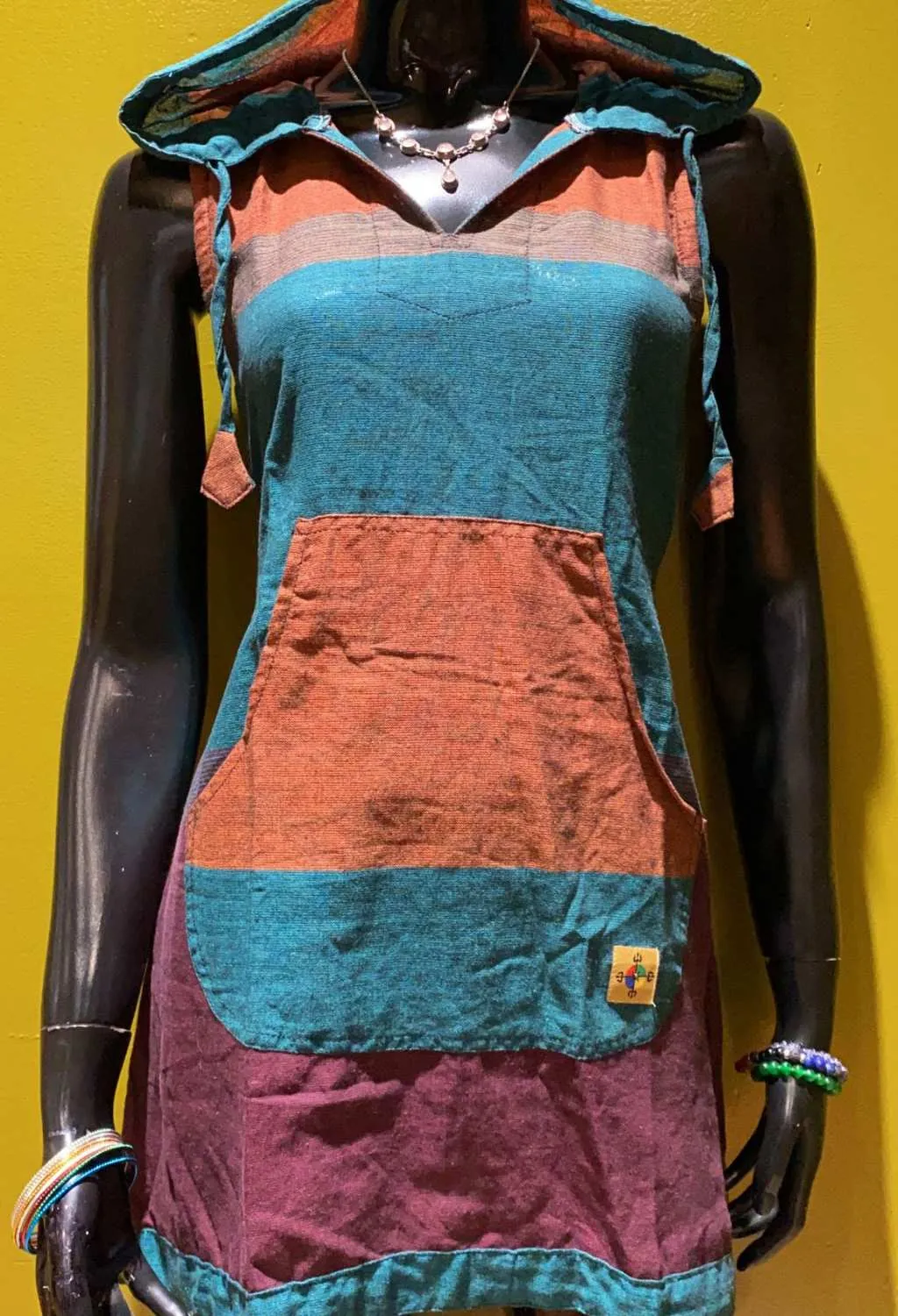 Cotton Front Pocket Hoodie Dress – Prepack of 4 Sizes - Tri Color