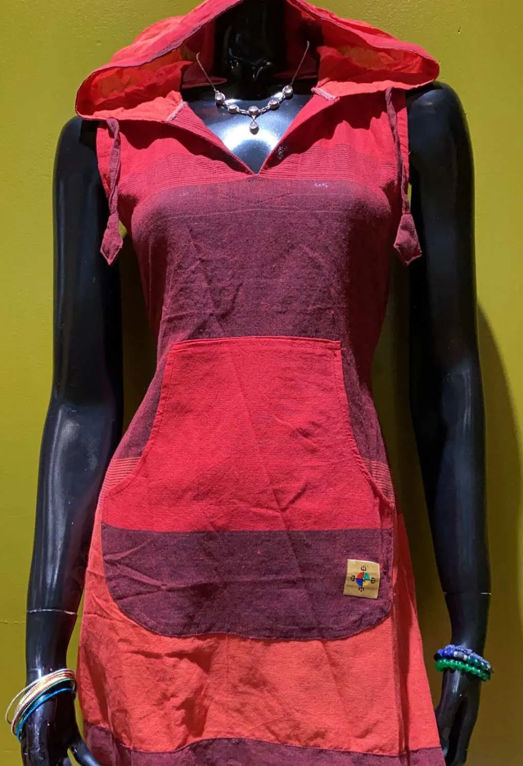 Cotton Front Pocket Hoodie Dress – Prepack of 4 Sizes - Tri Color