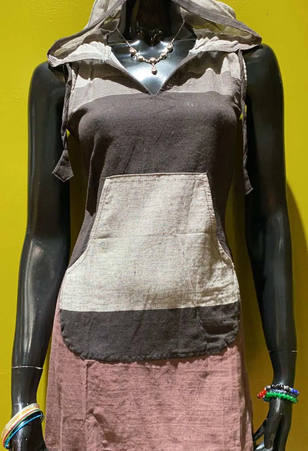 Cotton Front Pocket Hoodie Dress – Prepack of 4 Sizes - Tri Color