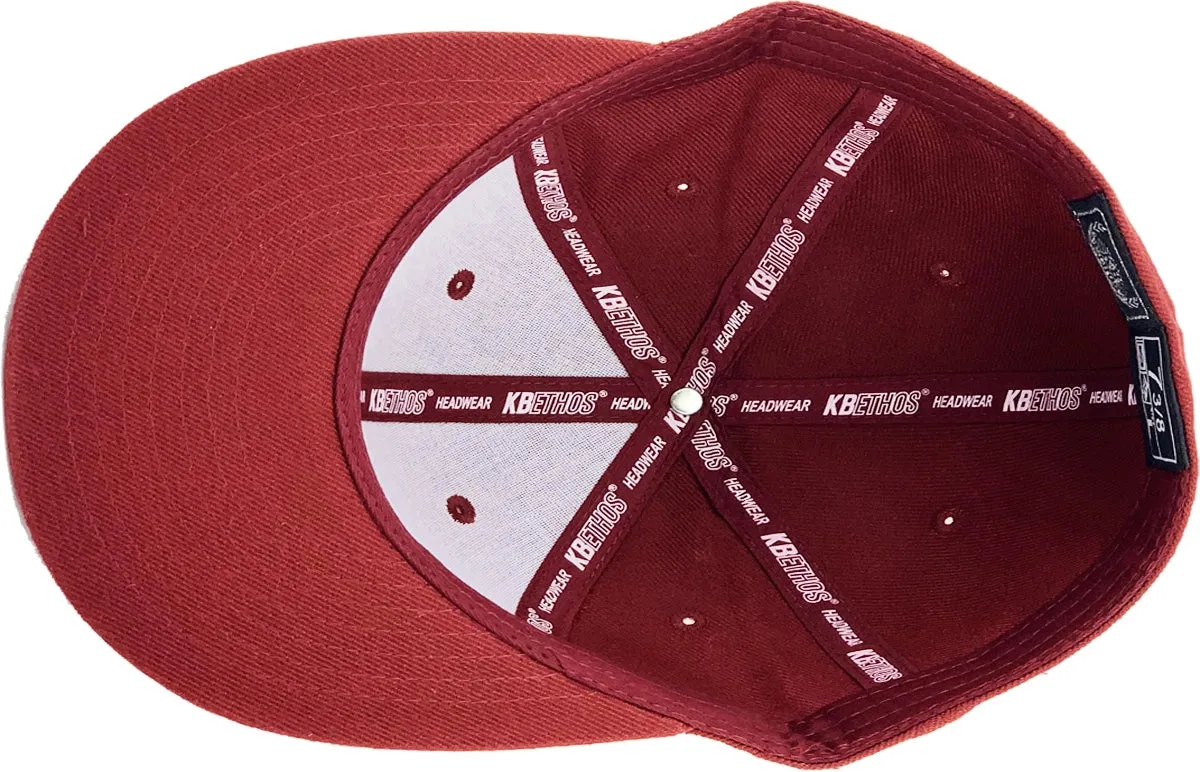 Fitted Flat Brim Burgundy