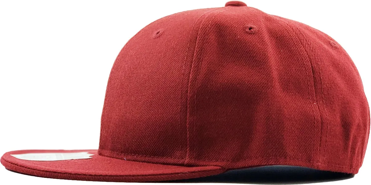 Fitted Flat Brim Burgundy