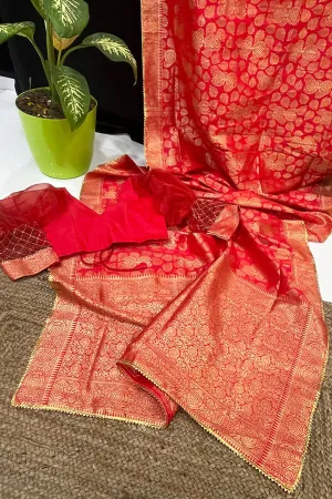 Karva Chauth special Saree 2021 Red Latest