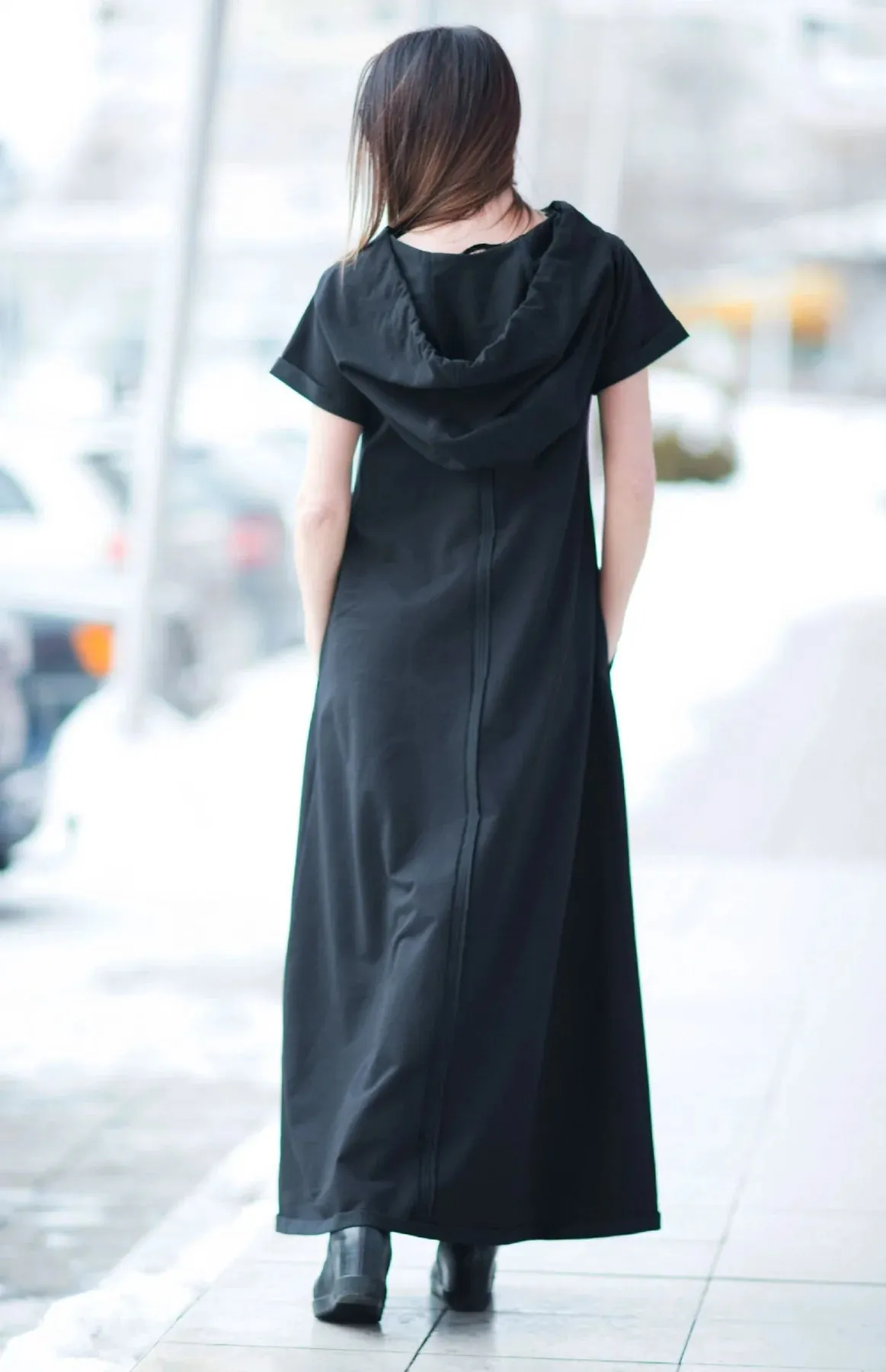 KASANDRA BLACK URBAN COTTON DRESS