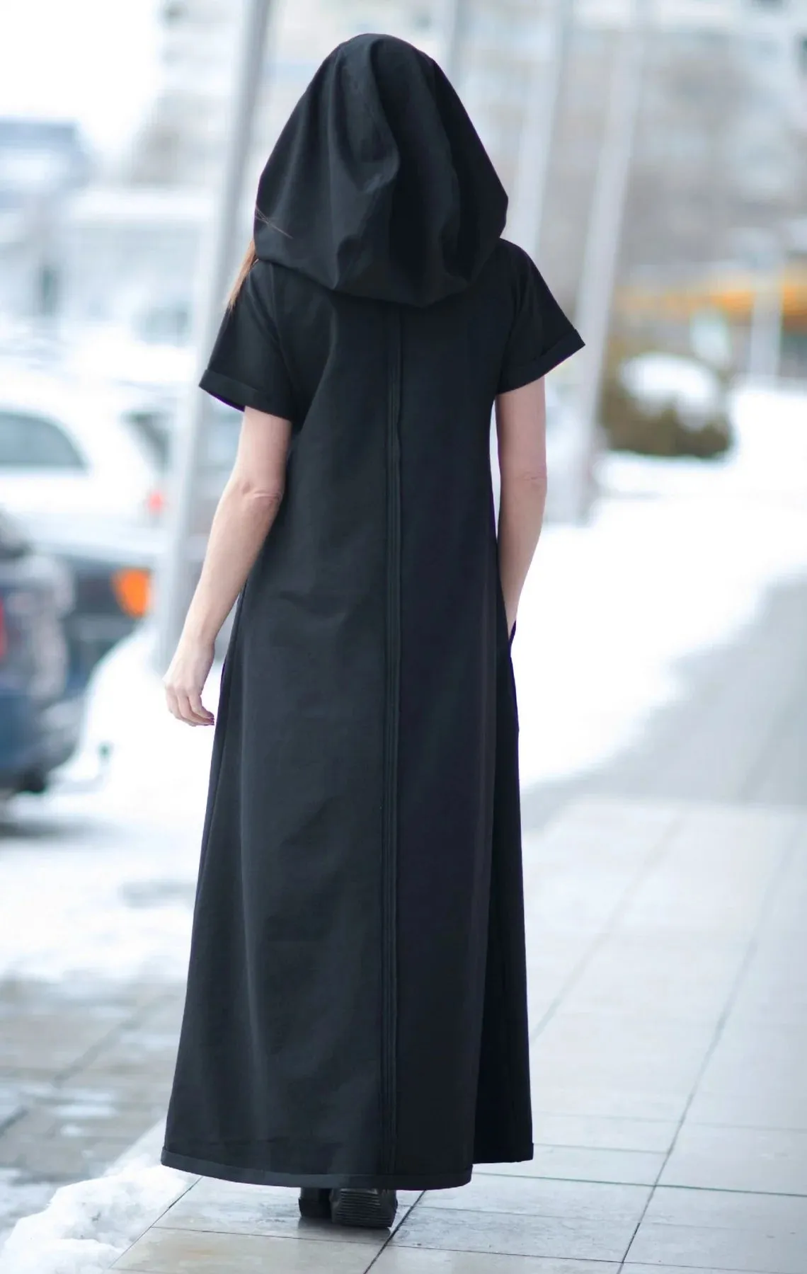 KASANDRA BLACK URBAN COTTON DRESS