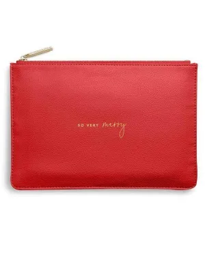 Katie Loxton S So Very Merry Perfect Pouch in Red KLB1737