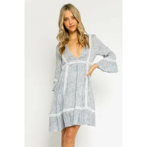 Leopard Bell Sleeve Dress