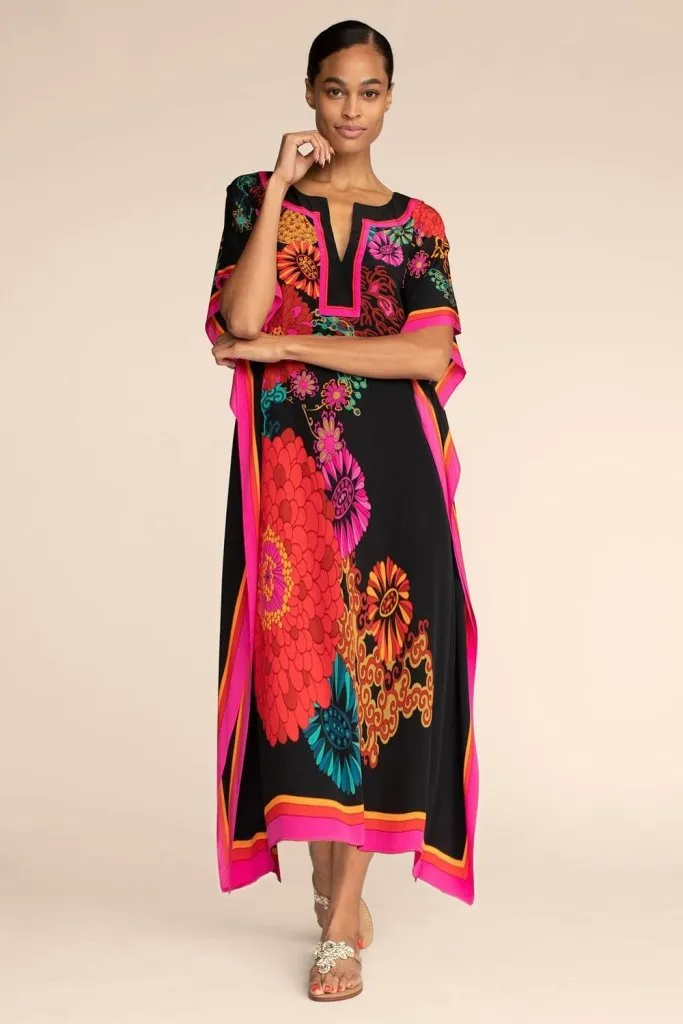 Plus Size V Neck Summer maxi Kaftan Dress