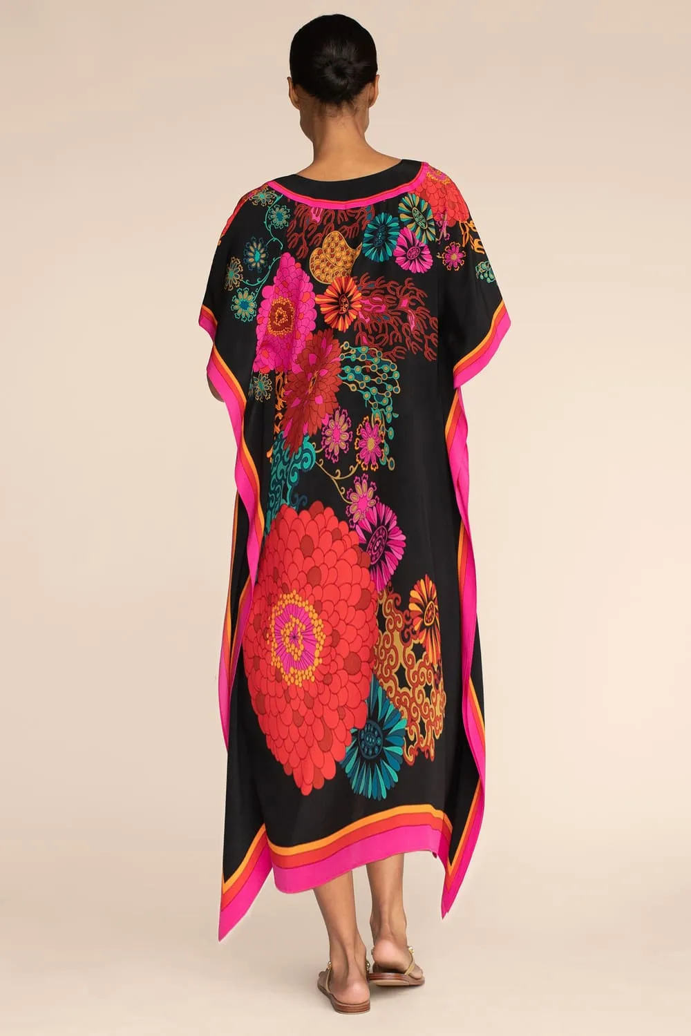 Plus Size V Neck Summer maxi Kaftan Dress