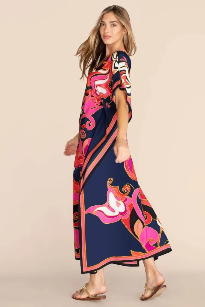 Plus Size V Neck Summer maxi Kaftan Dress