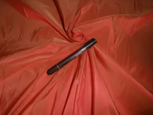 Pure SILK TAFFETA FABRIC orange x gold shot colour TAF90[2]2 44&quot; wide