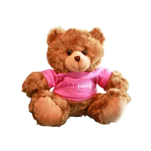 "Love Pink" Mocha Bear 6"