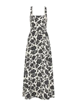 Skyla Dress in Bone/Black