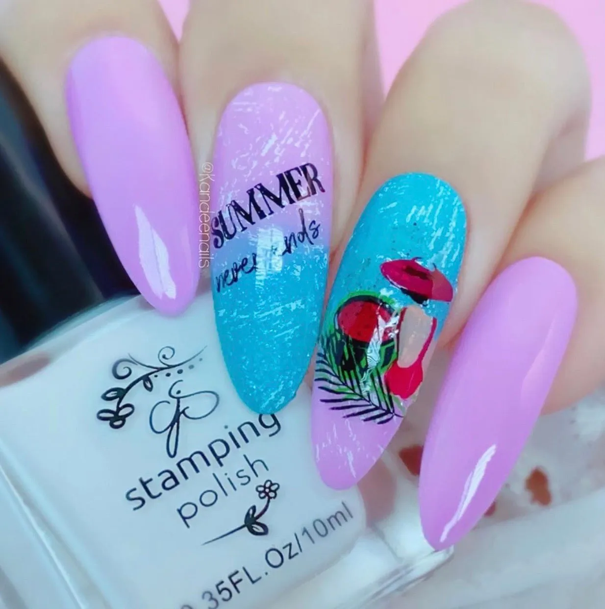 Summer Never Ends (CjS-165) Steel Layered Nail Art Stamping Plate