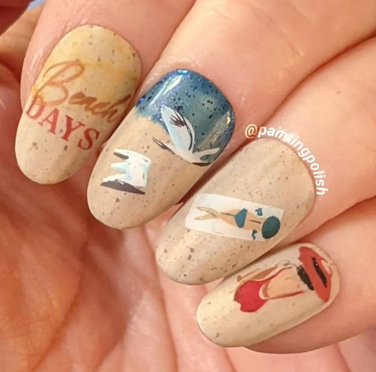 Summer Never Ends (CjS-165) Steel Layered Nail Art Stamping Plate