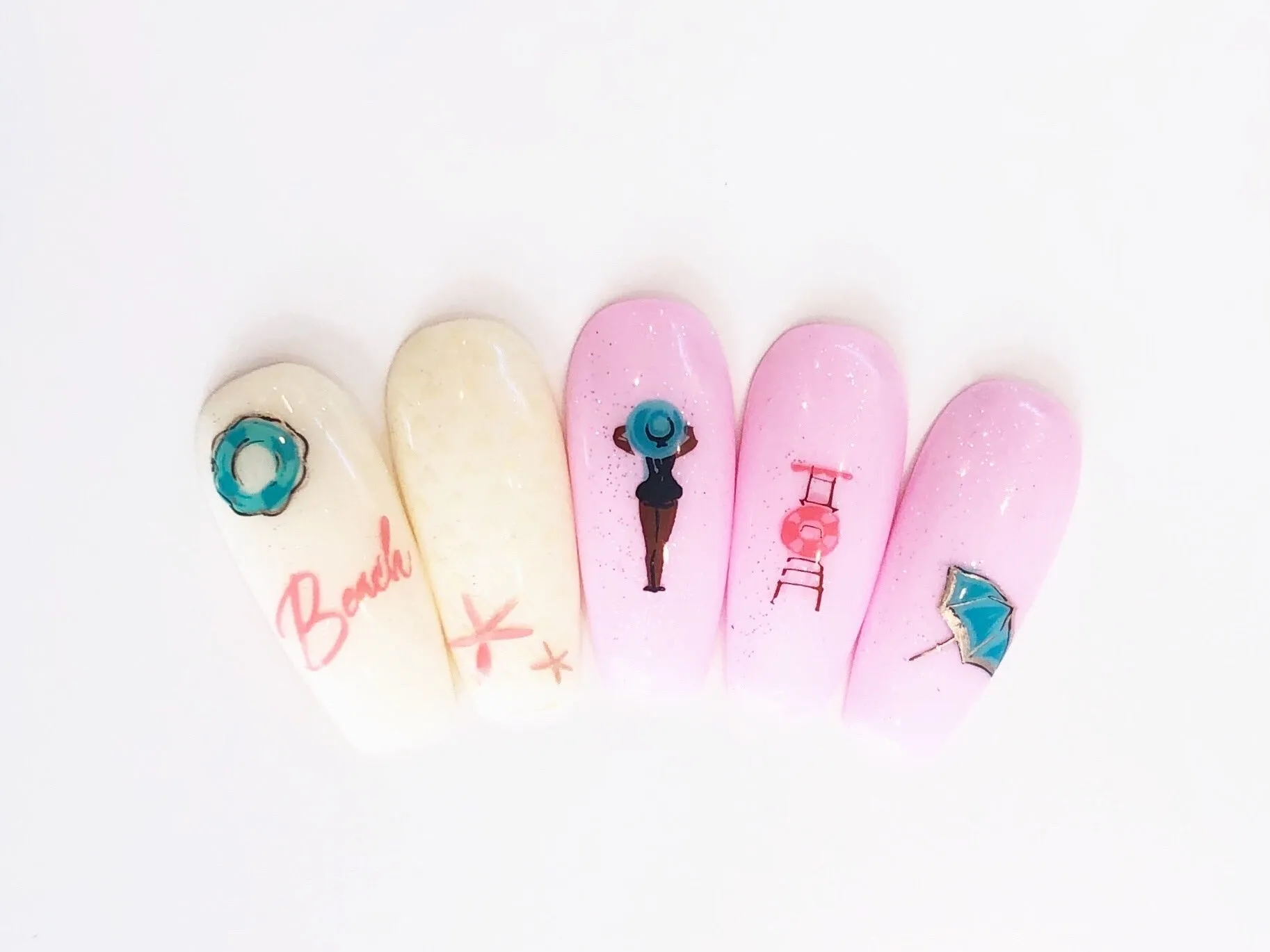 Summer Never Ends (CjS-165) Steel Layered Nail Art Stamping Plate