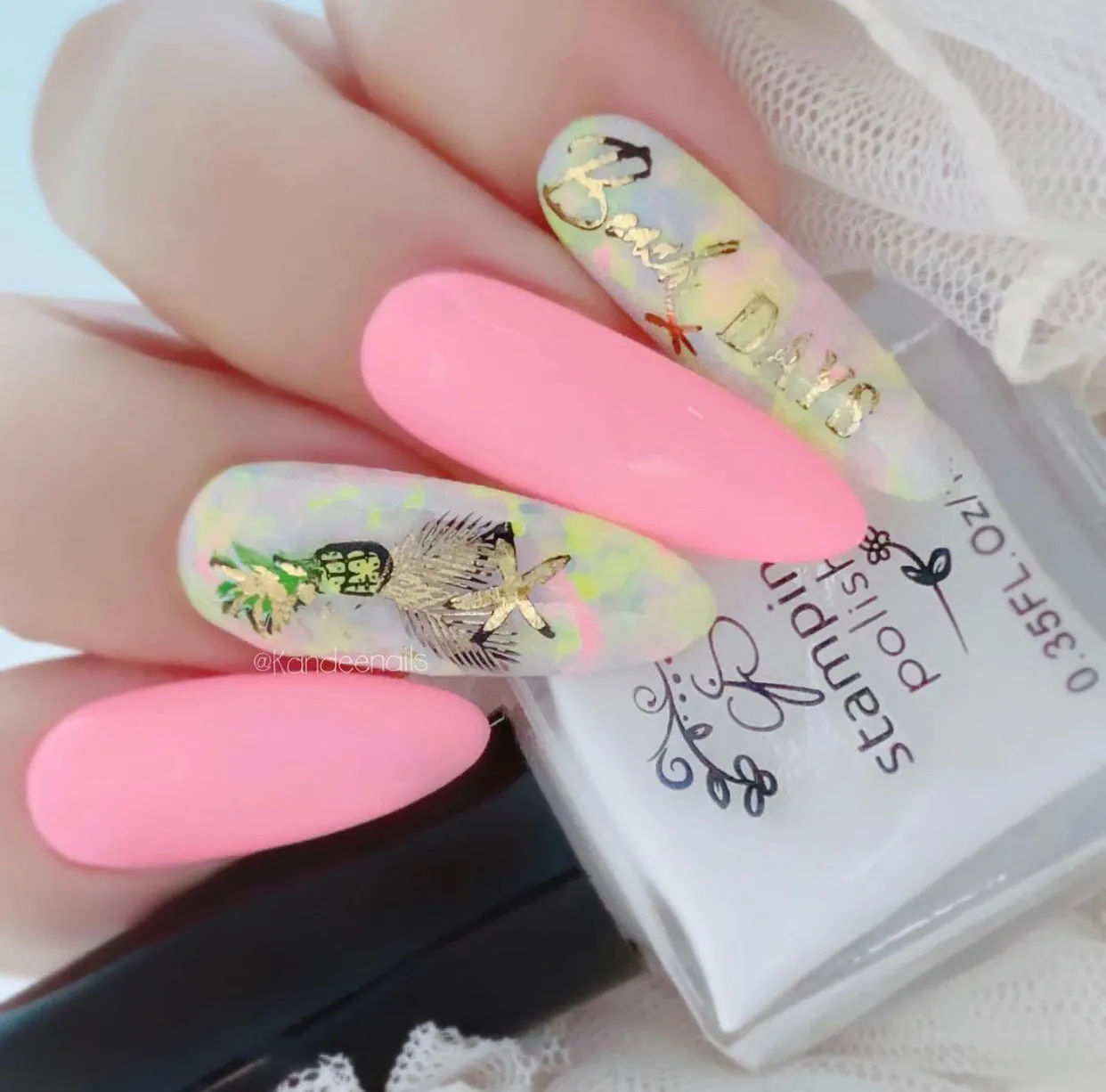 Summer Never Ends (CjS-165) Steel Layered Nail Art Stamping Plate