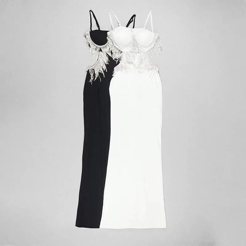 Trend4us Glamorous Crystal Evening Gown